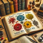 تصویر زیر نمایشدهنده چهار طبع اصلی در طب سنتی است. این تصویر شامل یک فضای کاری با کتابی باز از طب سنتی است که صفحهای را نشان میدهد که چهار طبع اصلی (دم، بلغم، صفرا و سودا) را توضیح میدهد. هر طبع با نمادها و رنگهای مربوطه نشان داده شده است: دم (قرمز)، بلغم (سفید)، صفرا (زرد) و سودا (سیاه). در اطراف فضای کاری، کتابهای پزشکی، گوشی پزشکی و داروهای گیاهی نیز دیده میشوند که محیطی سنتی و علمی را منعکس میکنند.