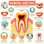 آبسه دندان، شامل انواع آبسه، علل، علائم، روشهای تشخیص، گزینههای درمان و نکات پیشگیری