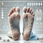 پوستهشدن کف پا به دلیل کمبود ویتامین