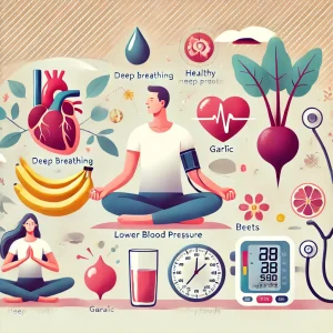 پایین آوردن فشار خون بالا در منزل
