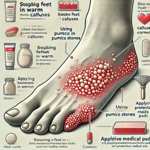 میخچه کف پا و درمان آن