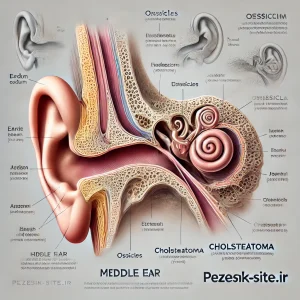 ساختار گوش میانی و تأثیر کلستئاتوم