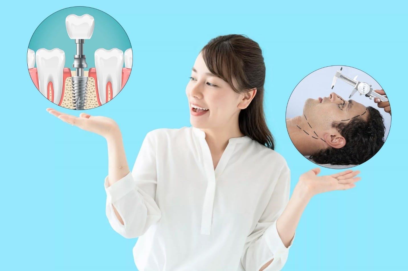 اول جراحی بینی انجام بدم یا ایمپلنت دندان؟